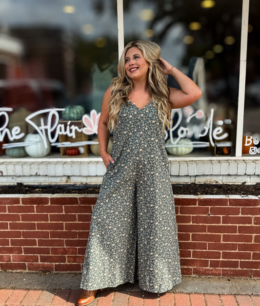 Vintage Blue Jumpsuit