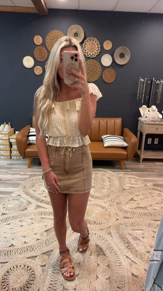 Hazelnut Mini Skirt
