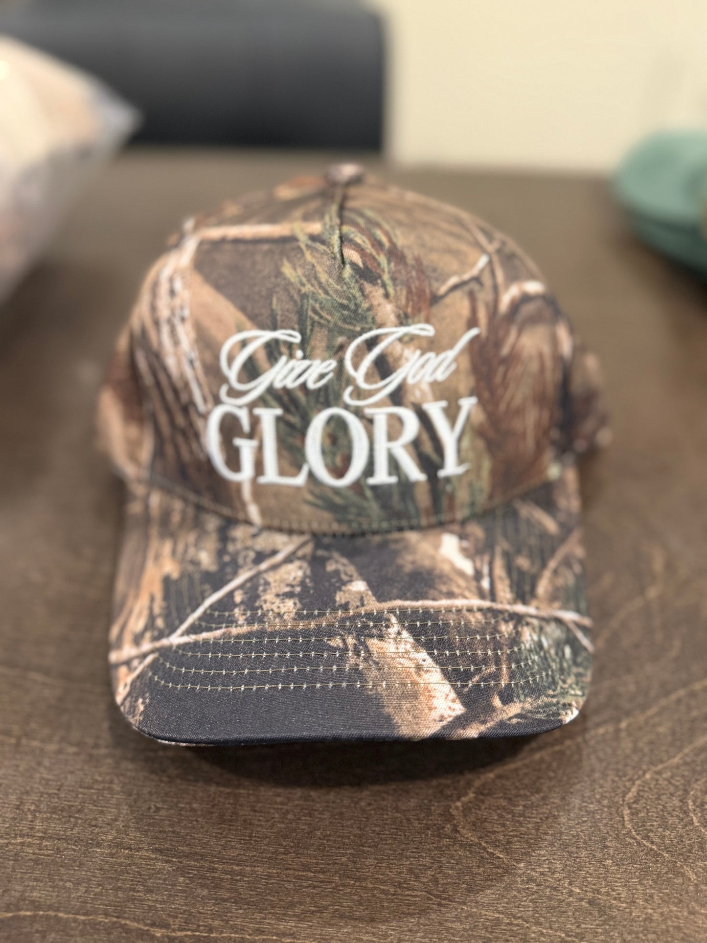 Camo Give God Glory Hat