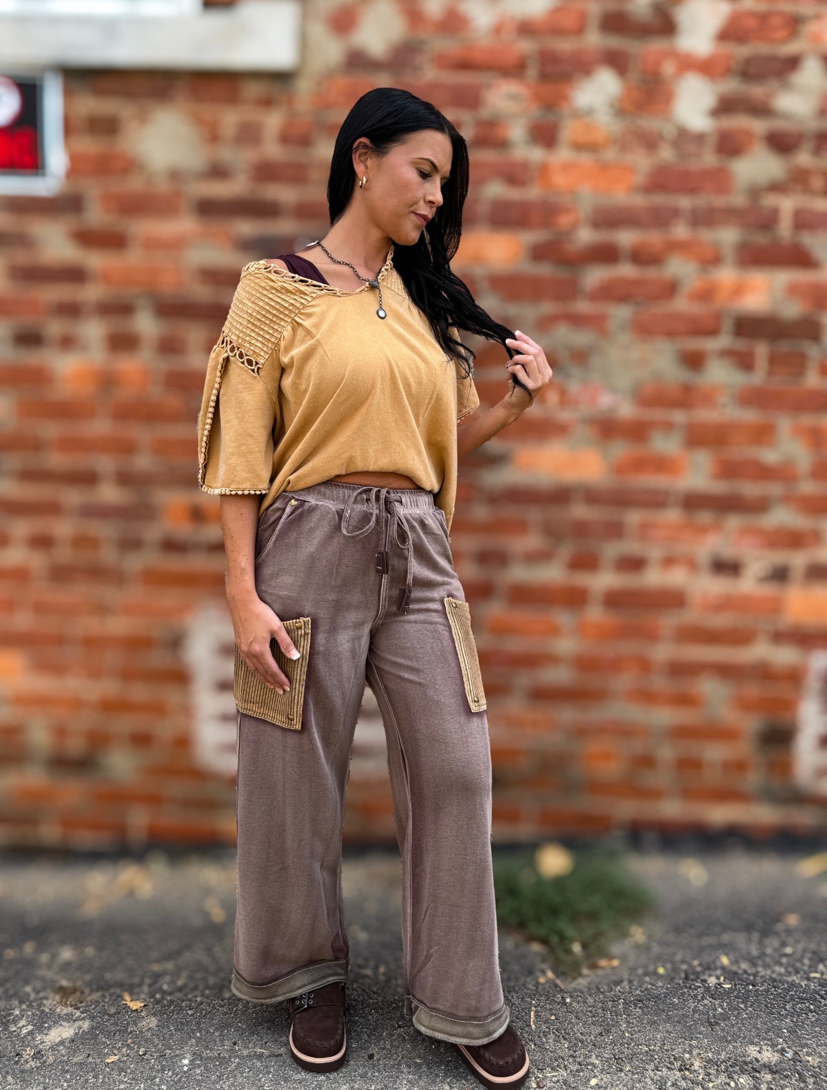 Choco Washed Pants