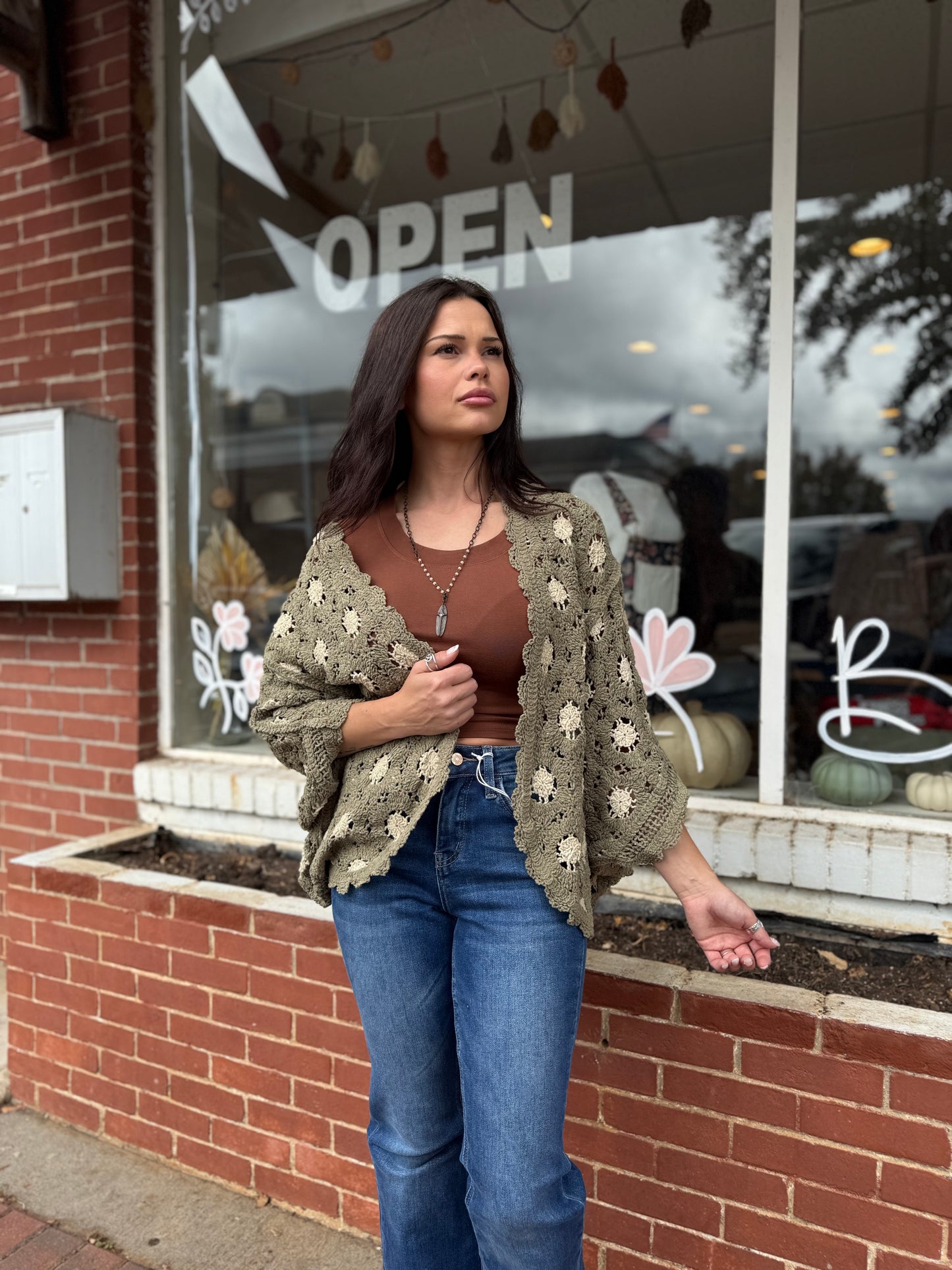 Olive/Almond Cardigan