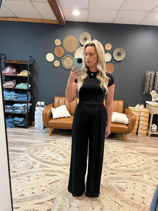 Black Pant Set