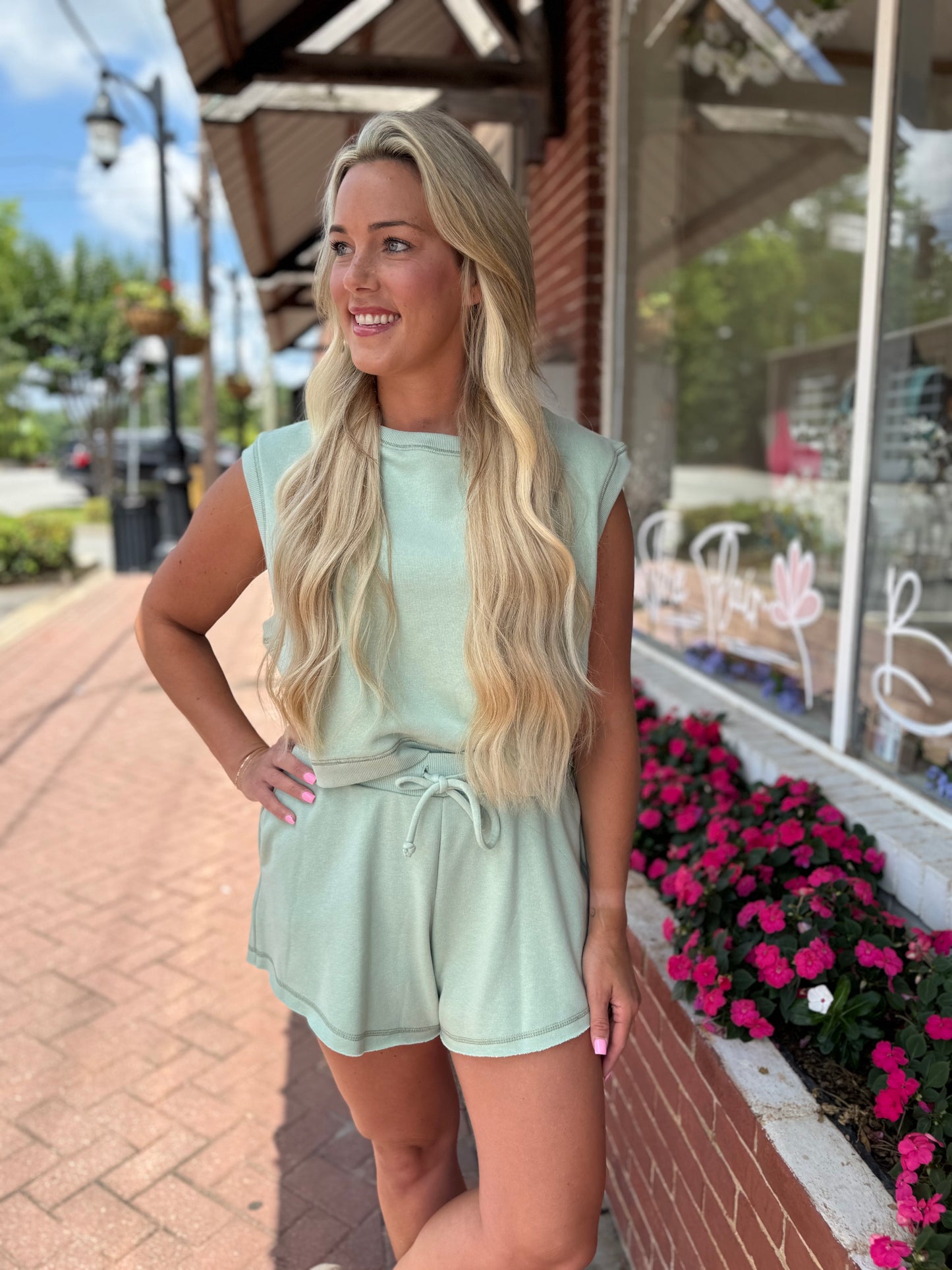 Sage Short Set