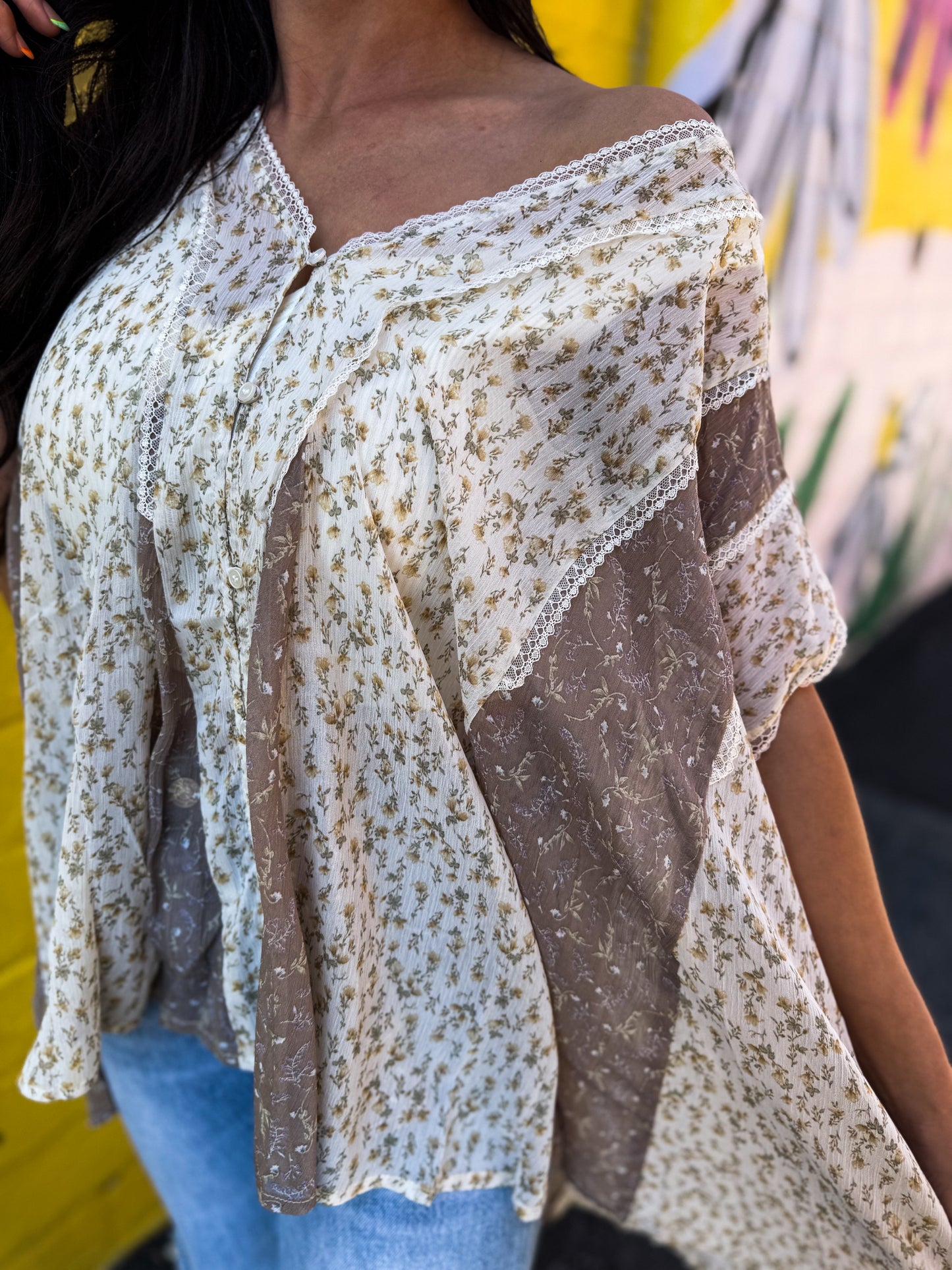 Cream Mocha Top