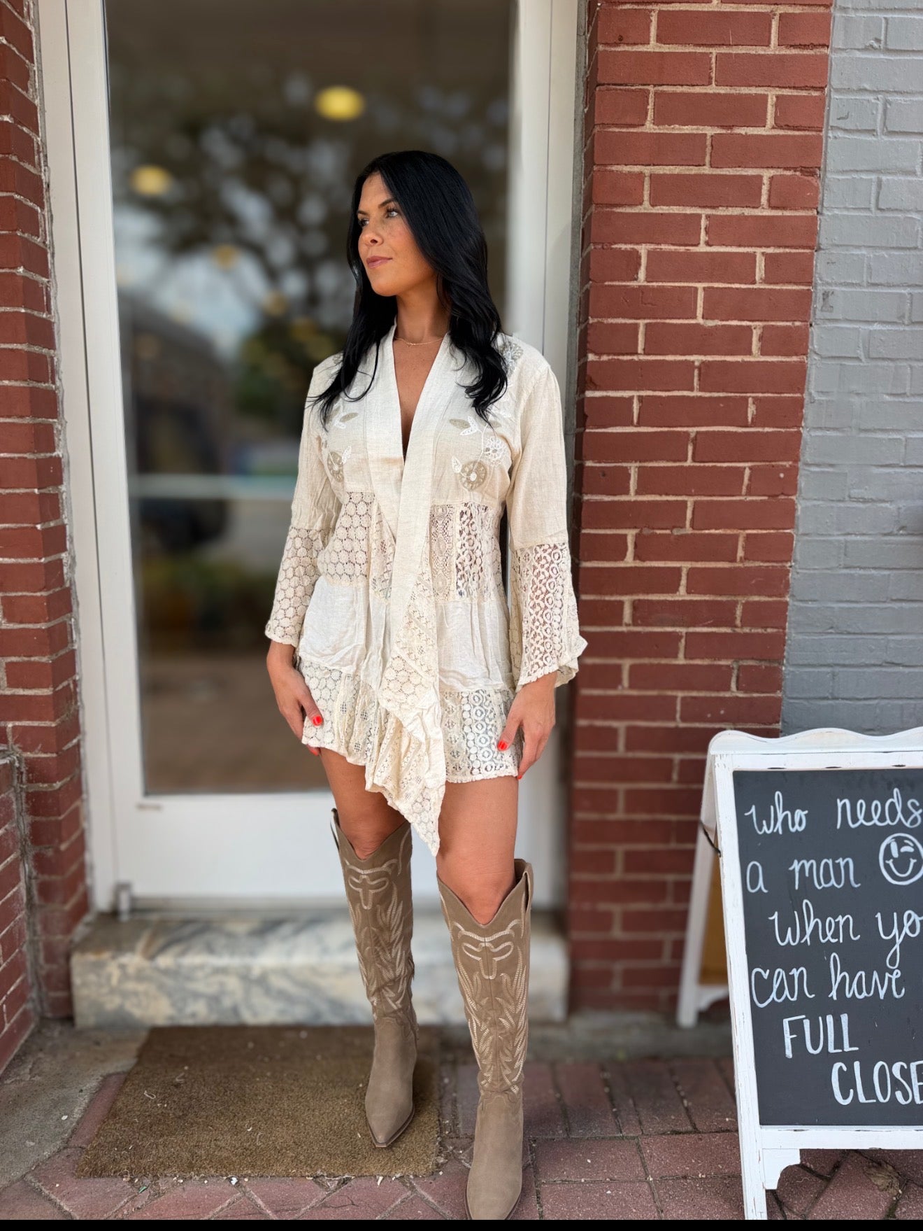 Natural Lace Cardigan