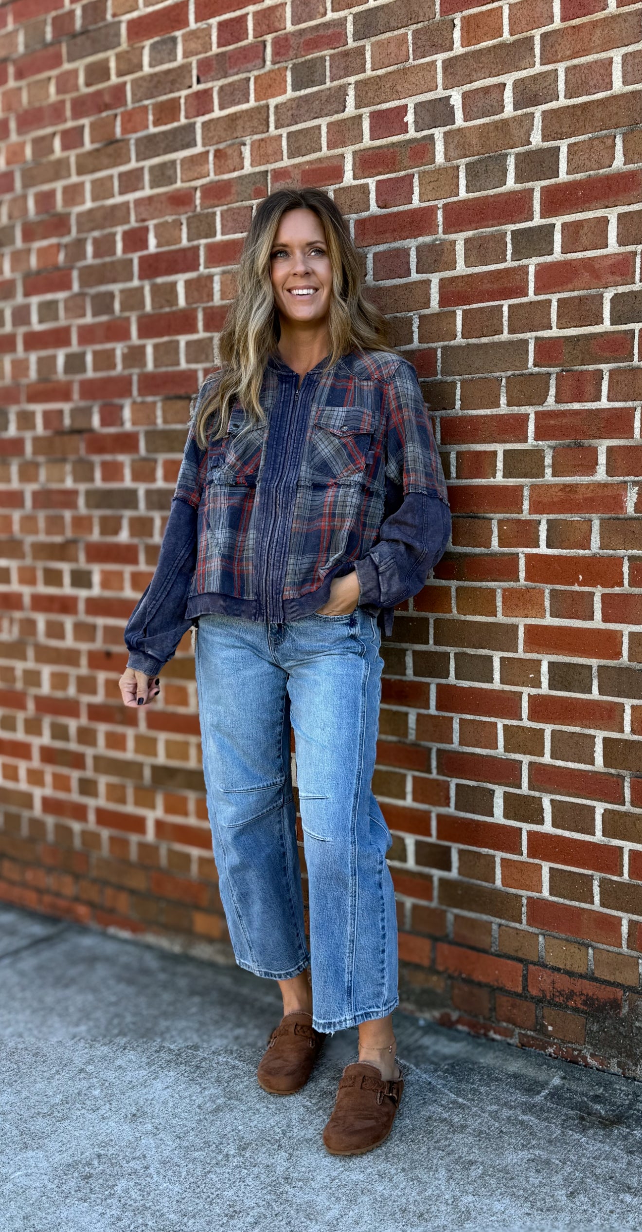 Navy Combo Jacket