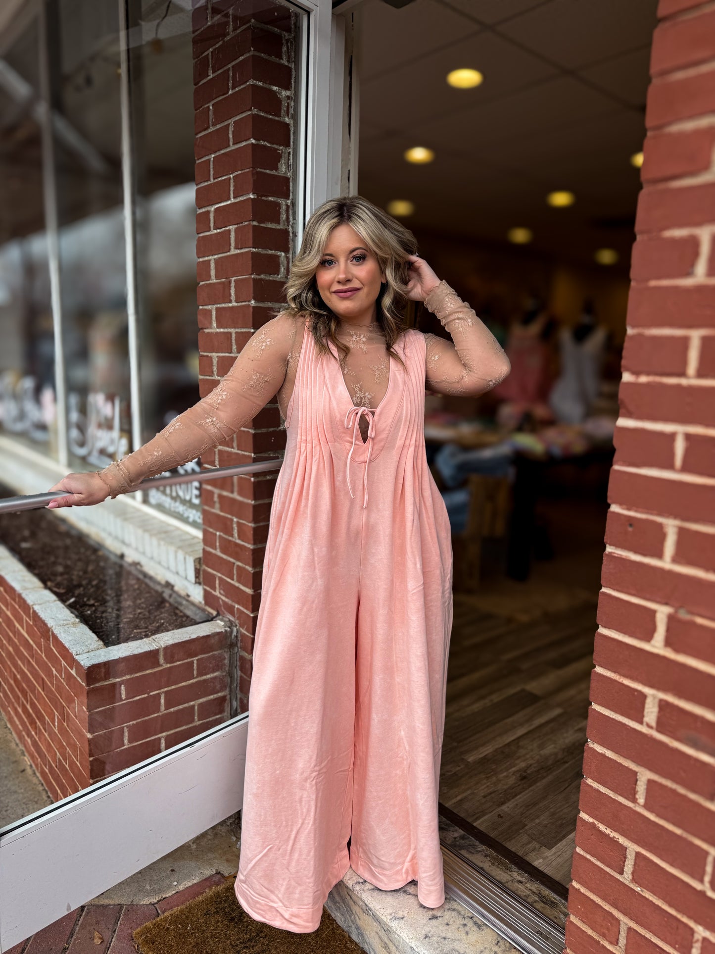 Peach Jumpsuit