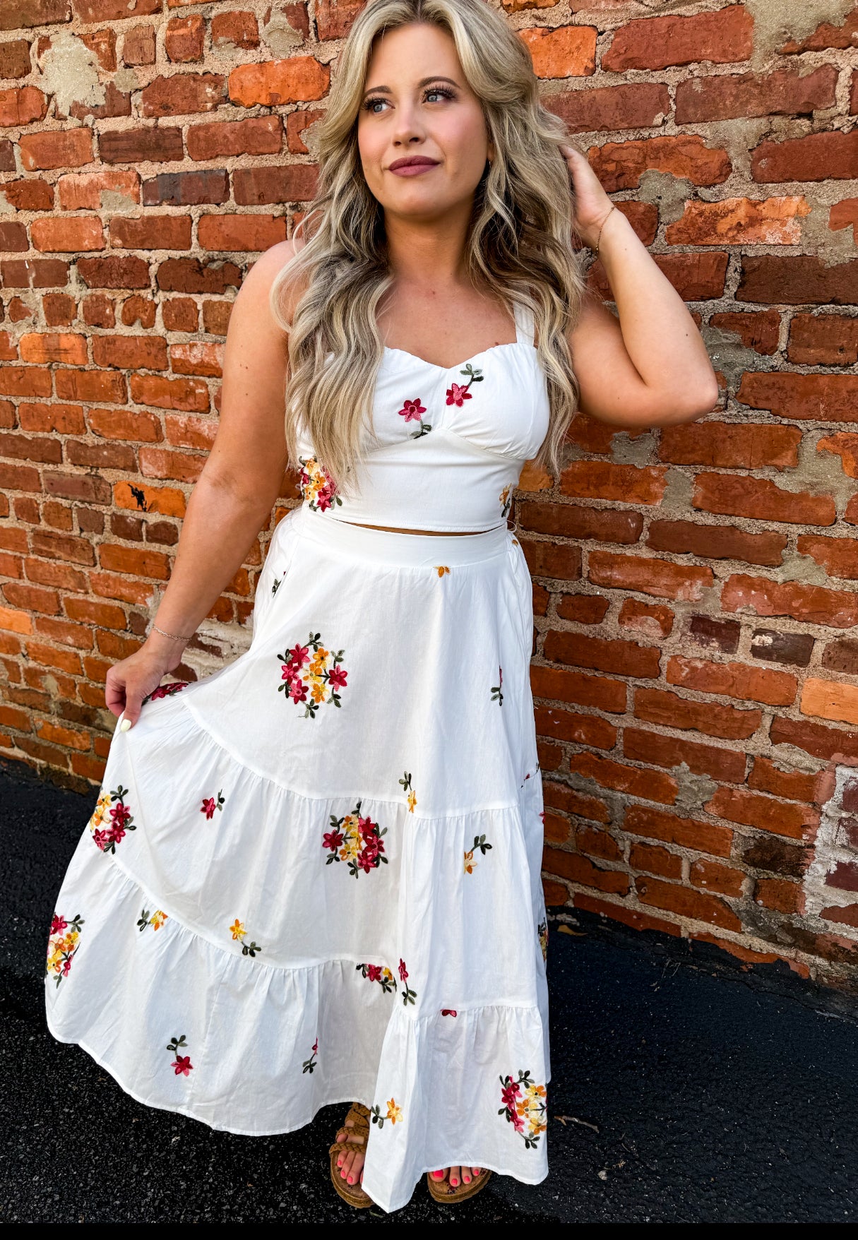 Ivory Multi Skirt Set
