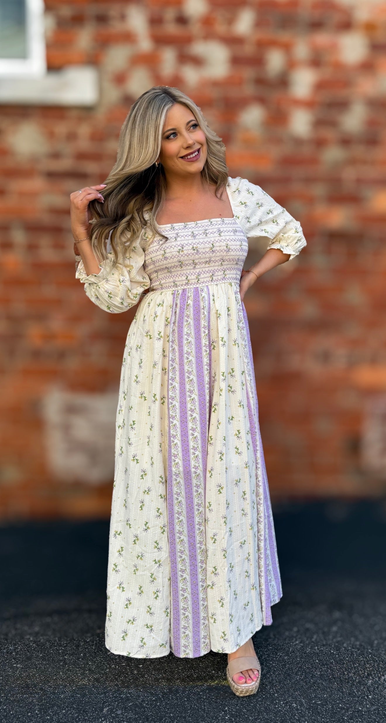 Lavender Multi Maxi Dress