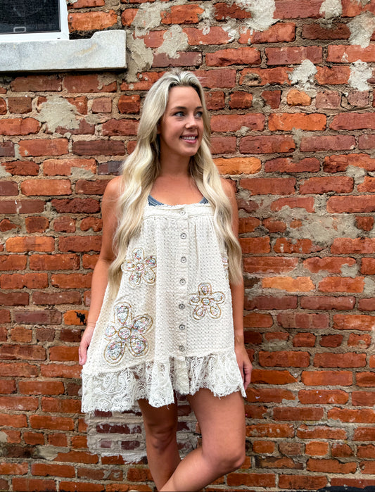 Ivory Woven Dress