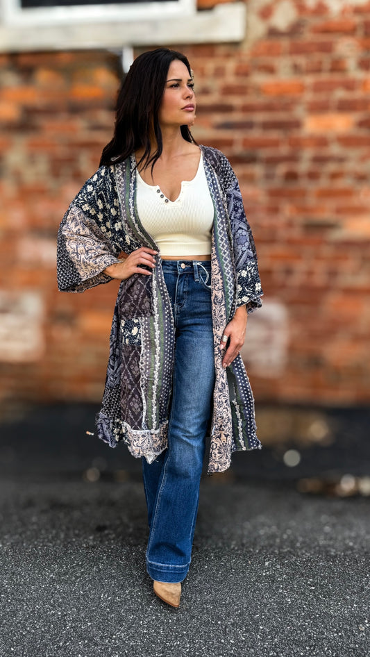 Blue Mix Duster