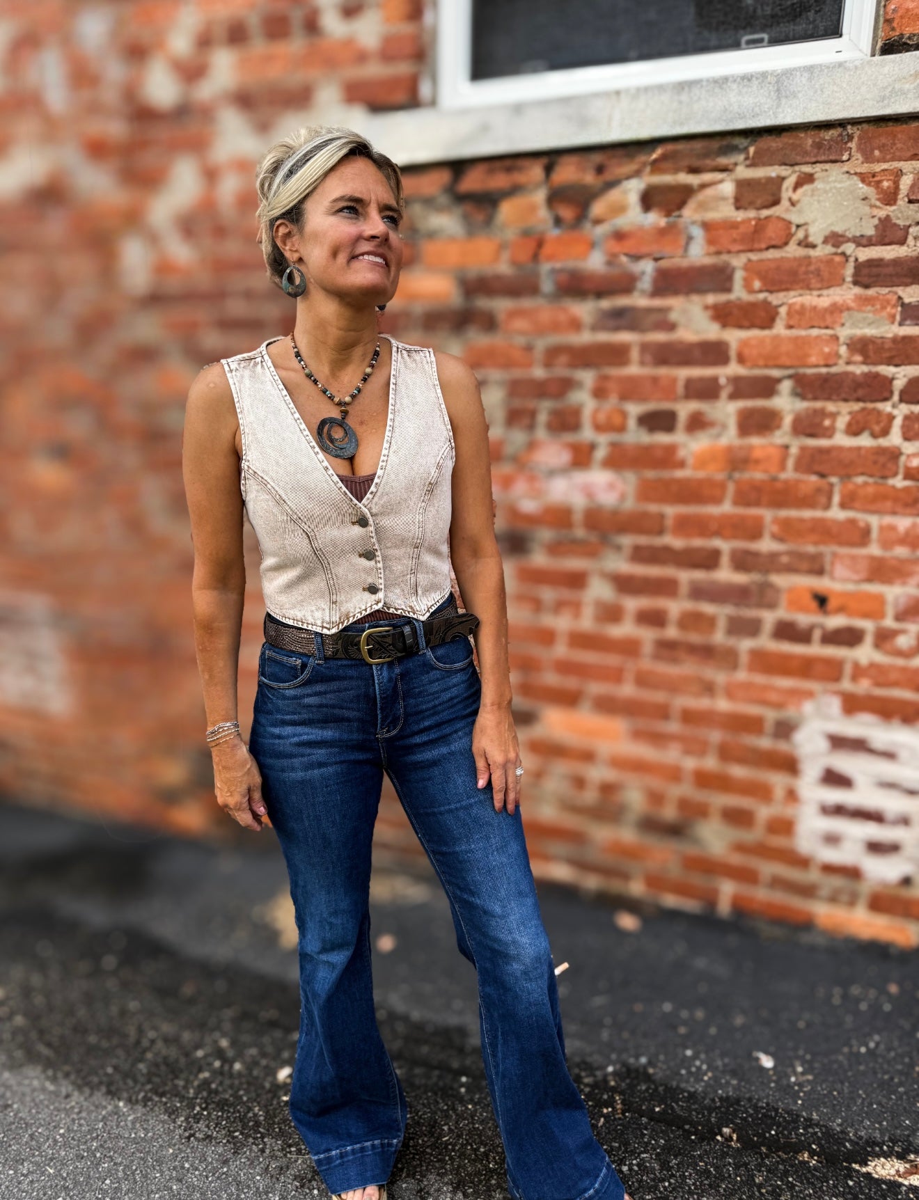 Vintage Taupe Vest
