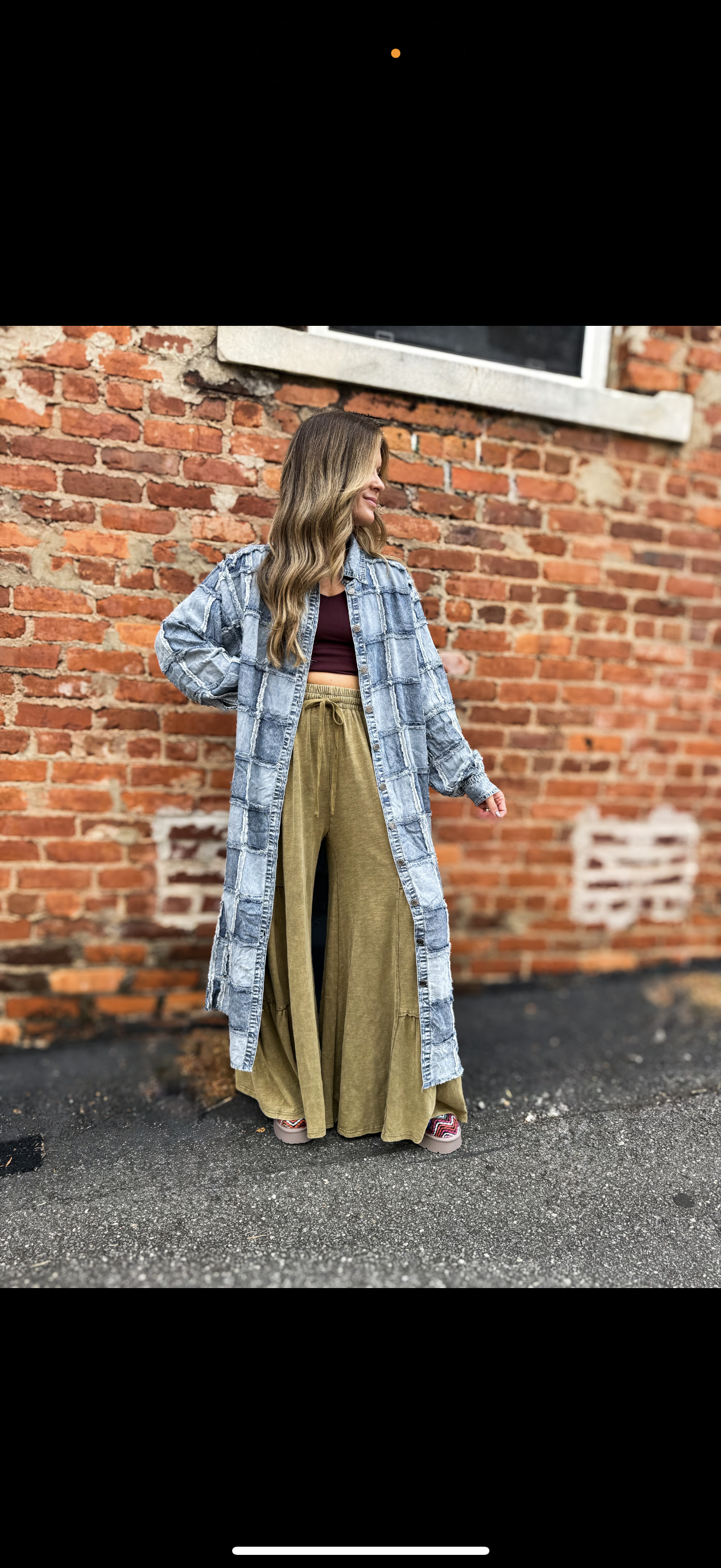 Denim Patch Tencel Dress