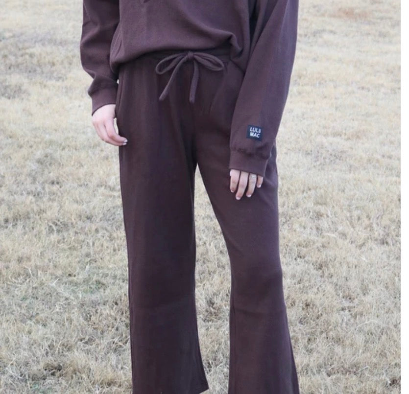 Dark Brown Lulu Waffle Pants