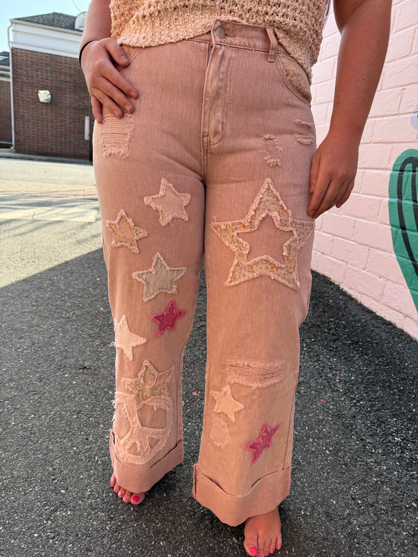 Washed Star Jeans
