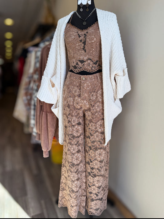 Woodsmoke Lace Pants