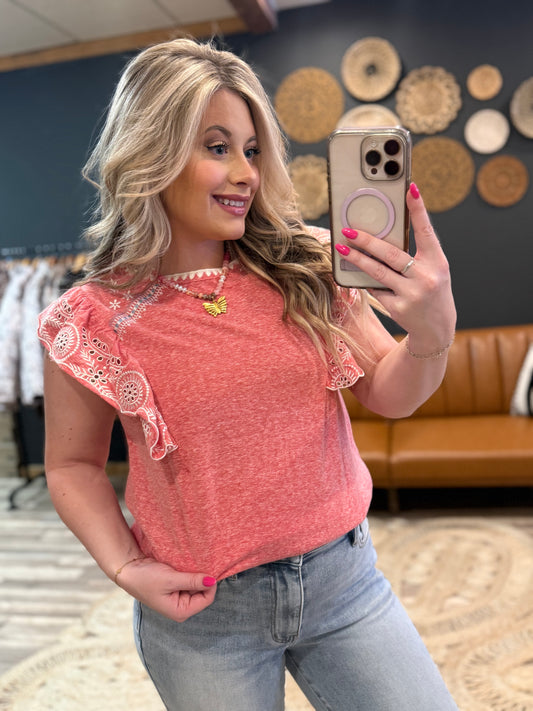 Raspberry Short Sleeve Top