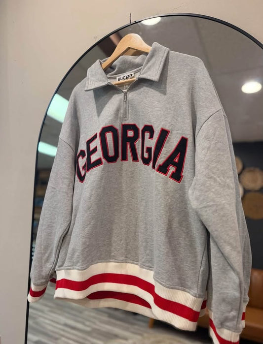Grey/Red Georgia Sweatshirt