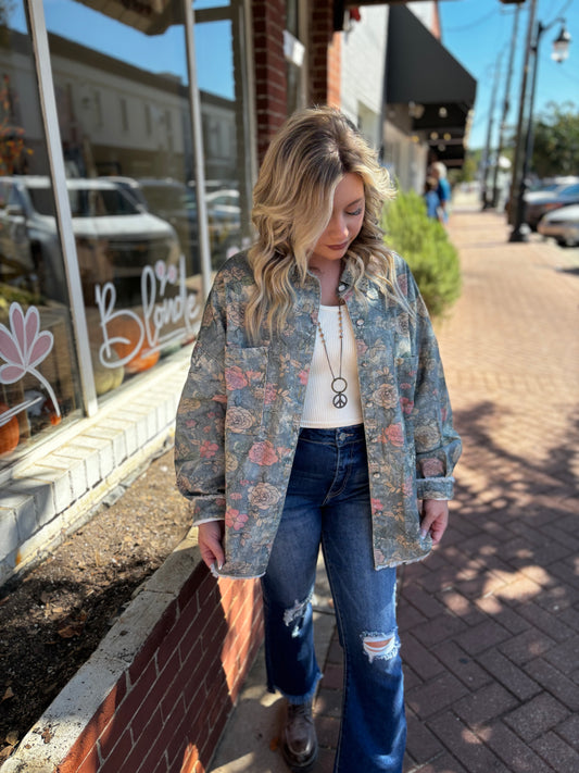 Denim Multi LS