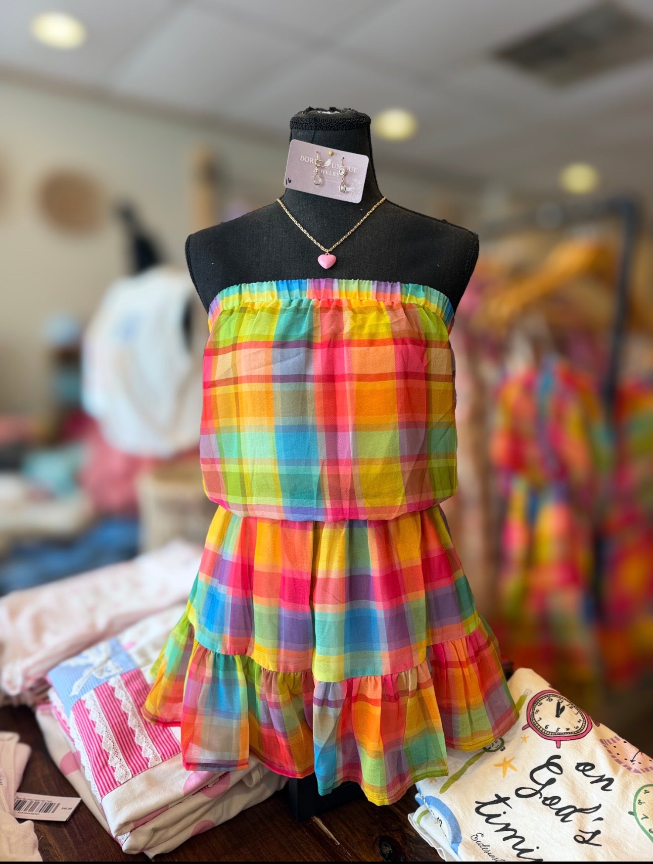 Multi Checkered Romper