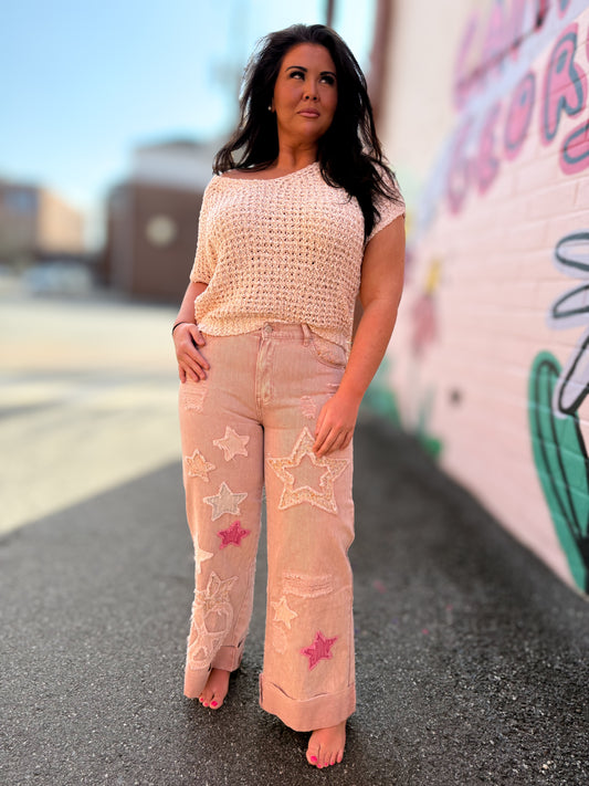Washed Star Jeans