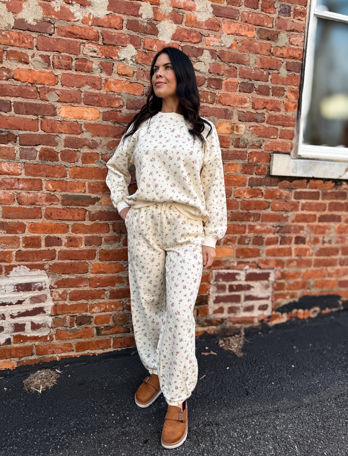 Ivory Multi Crew Top
