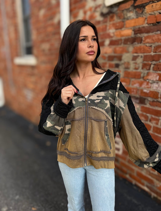 Rust Charcoal Camo Jacket