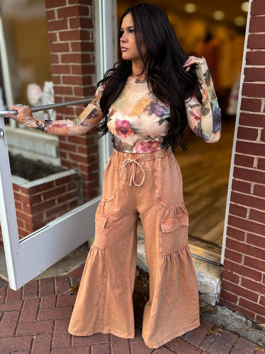 Rose Mesh Top