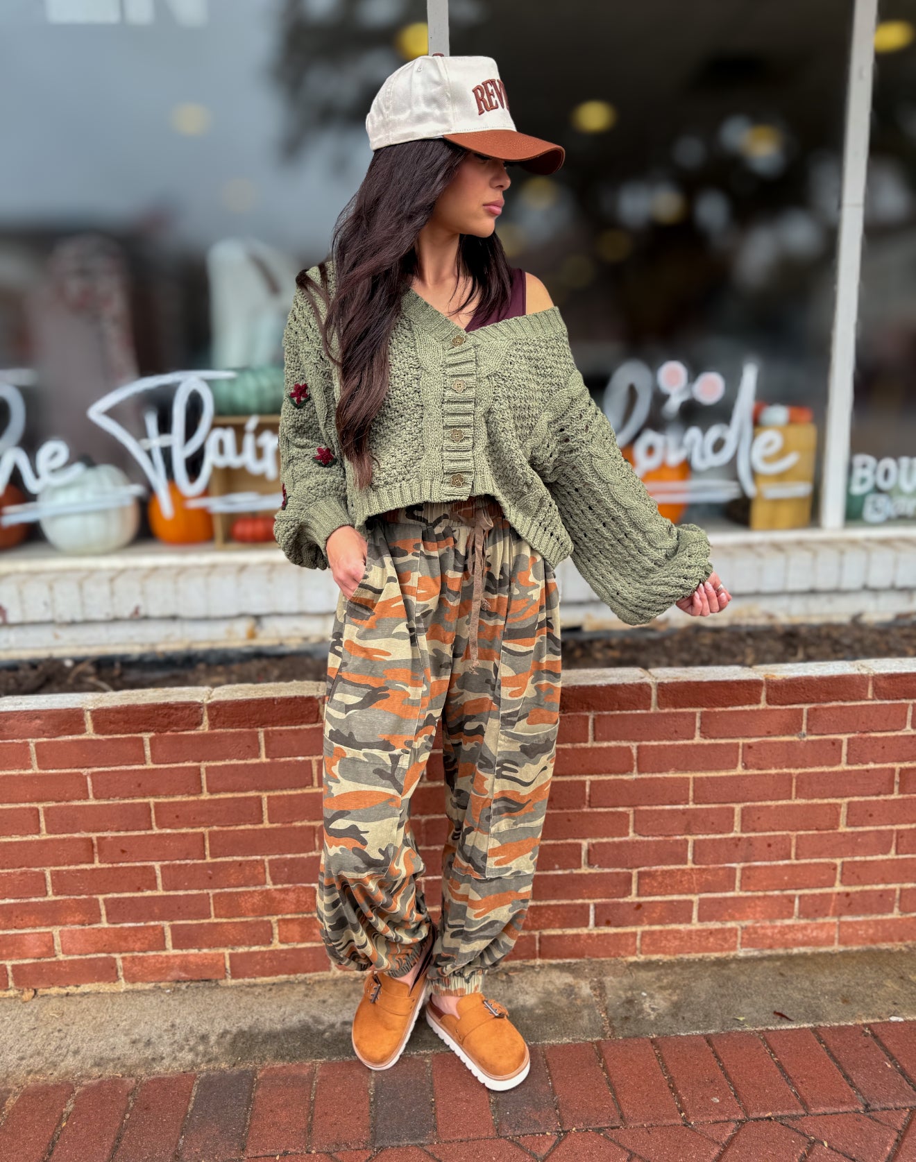 Sage/Olive Camo Joggers