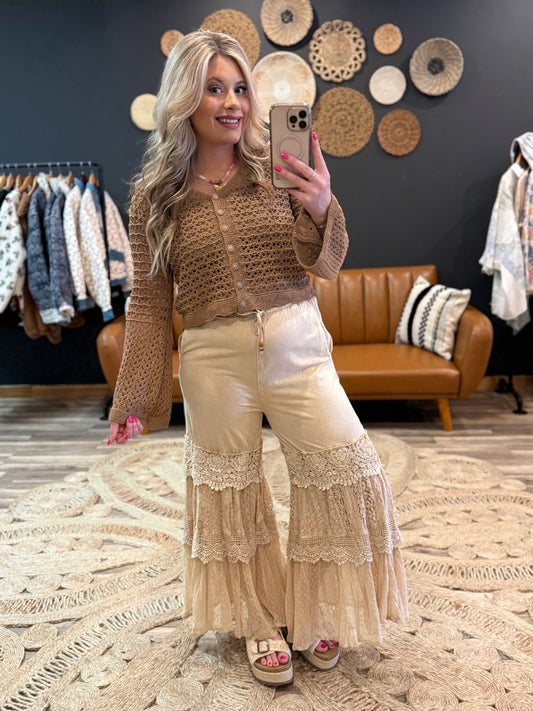 Latte Lace Pants