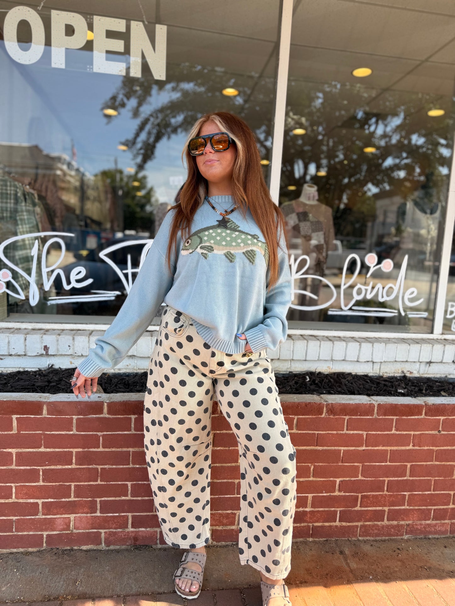 Sage Fish Sweater