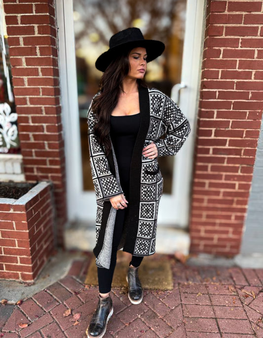 Black Multi Square Duster