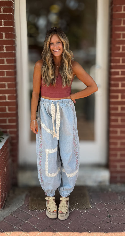 Light Denim Pants