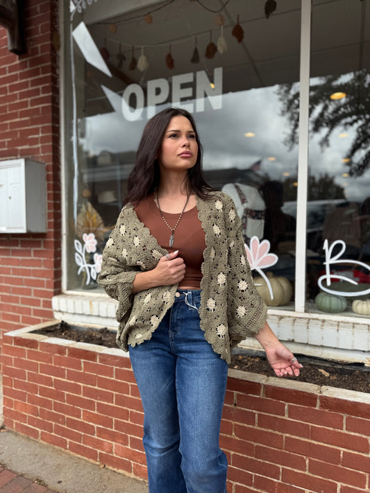 Olive/Almond Cardigan