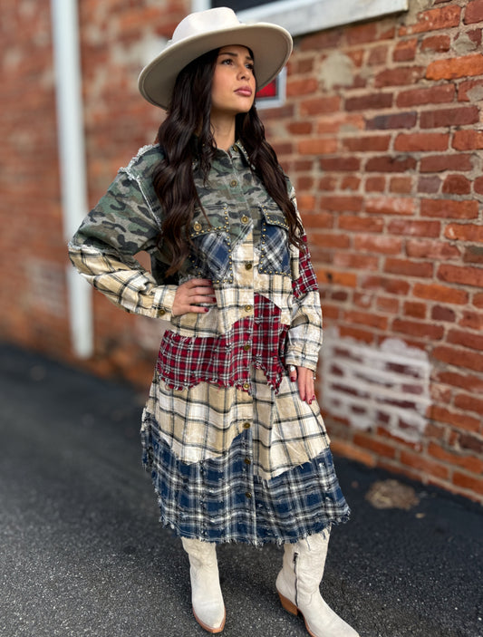 Camo Multi Maxi jacket