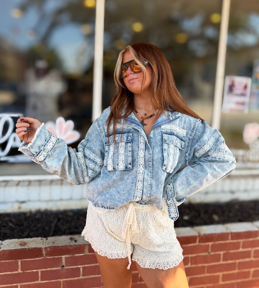 Denim Lace Jakcet