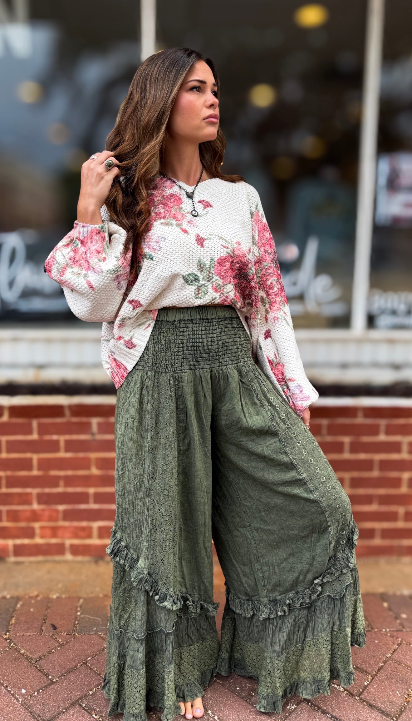 Basil Ruffle Pants