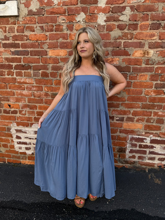 Midnight Blue Sun Dress