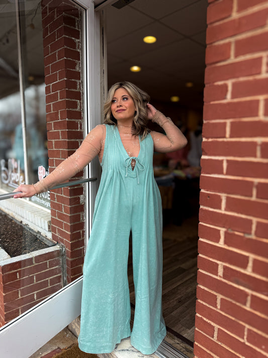 Teal Jumpsuit