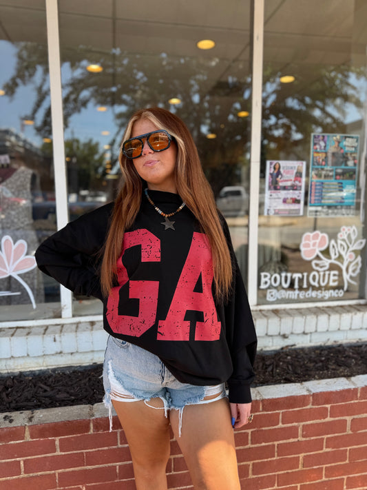Black/Red GA Sweatshirt