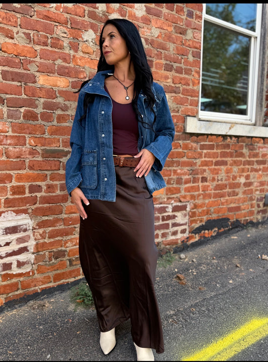 Dark Vintage Blue Jacket