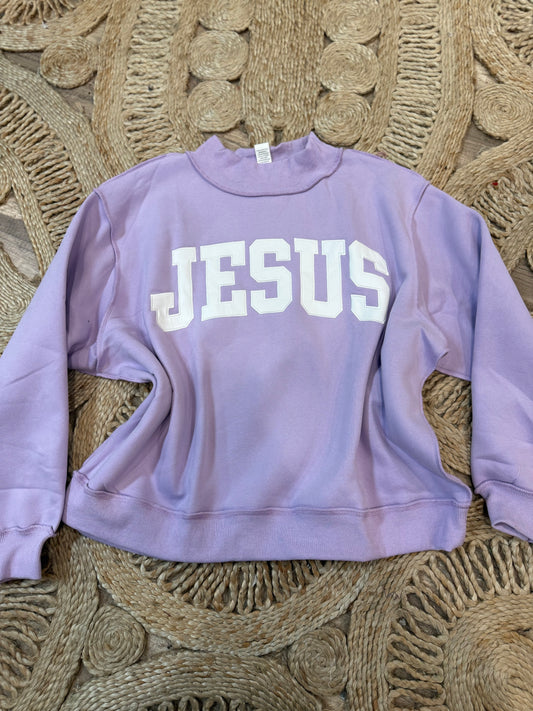 Lavender Jesus Sweatshirt