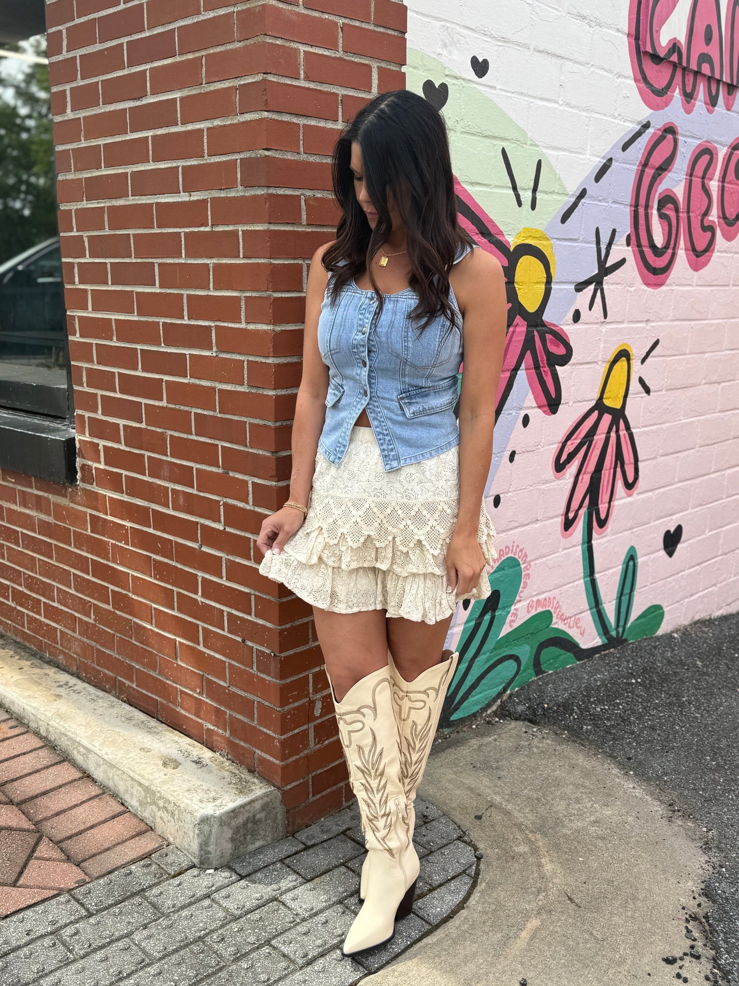 Cloud Wash Denim Vest