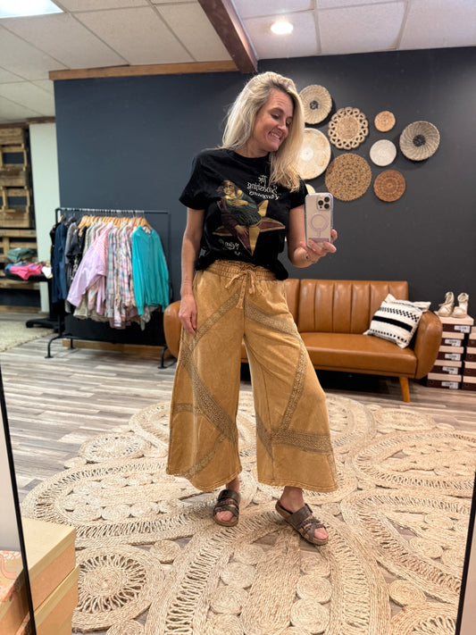 Coffee Lace Pants