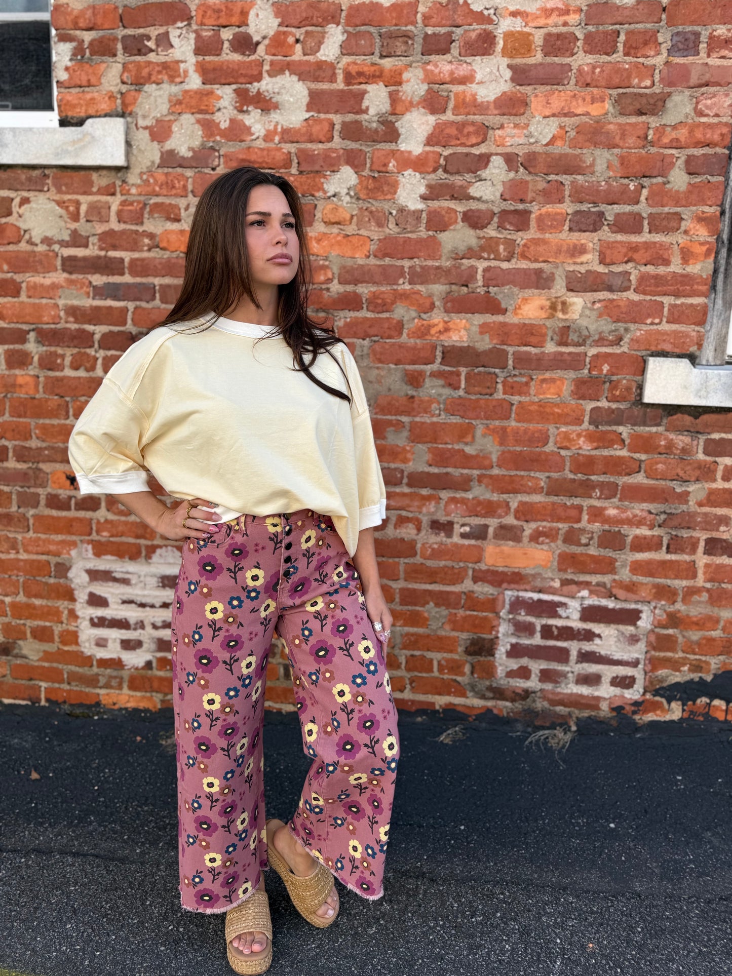 Butter Yellow Trim Top
