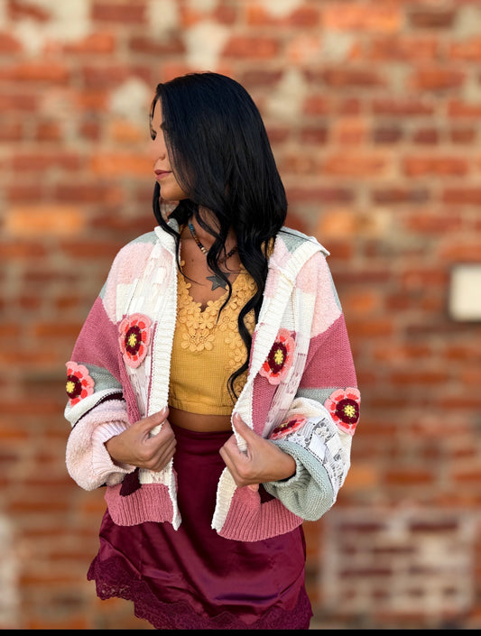 Rosewood Multi Cardigan