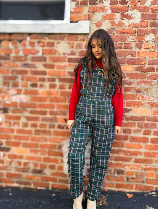 Hunter Multi Plaid Overalls