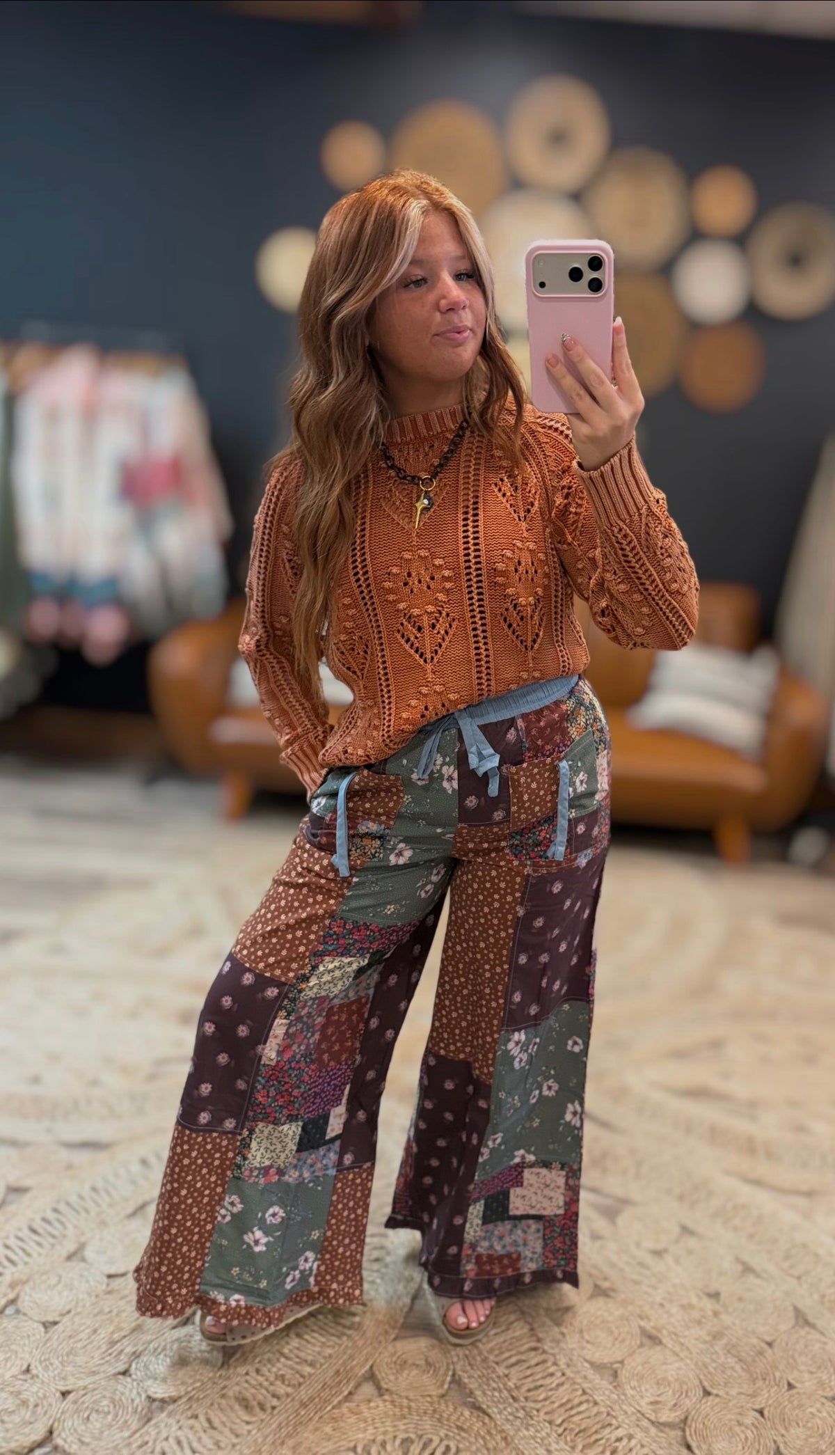 Eggplant Patchwork Pants