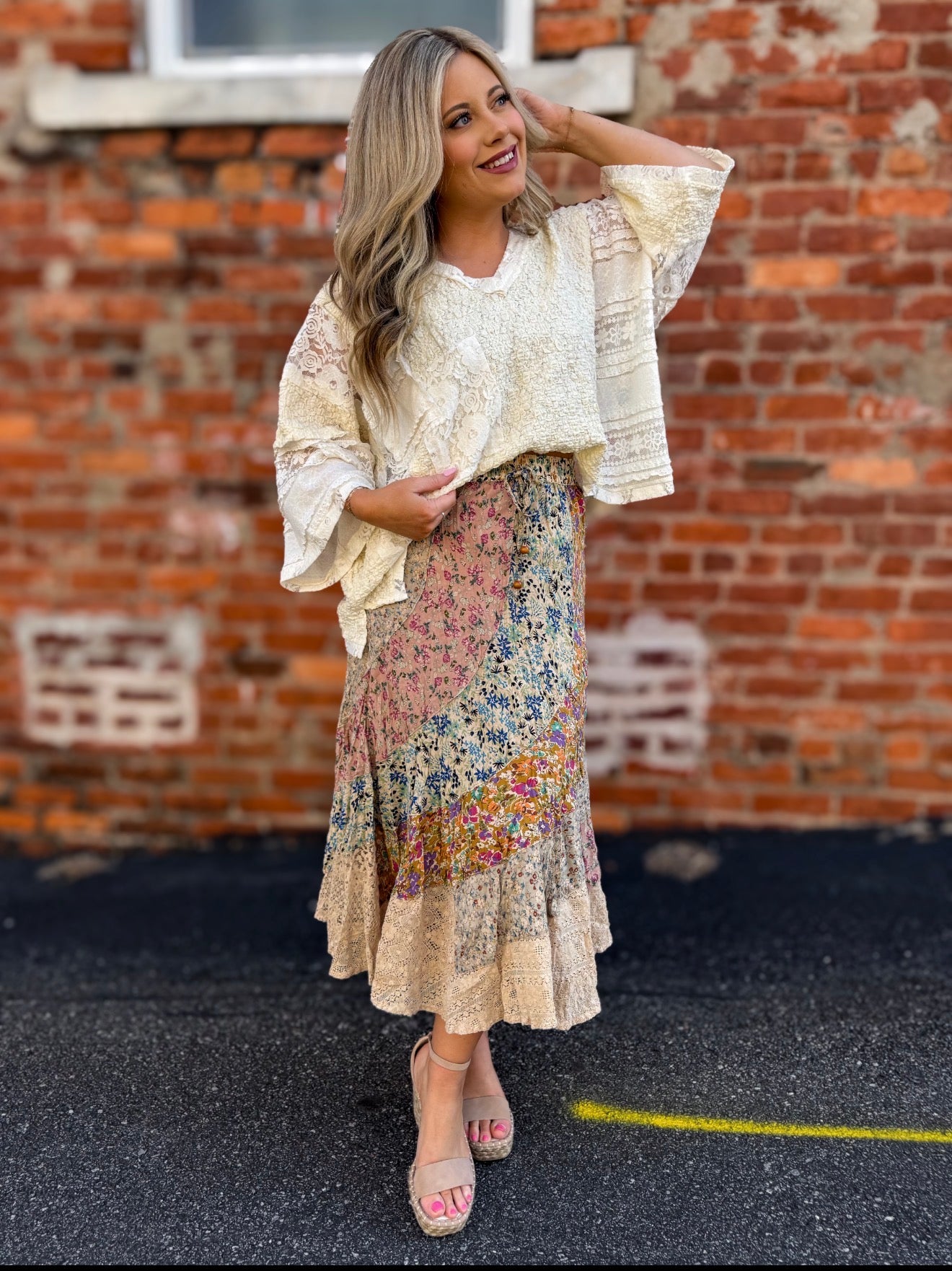 Boho Tiered Maxi Skirt