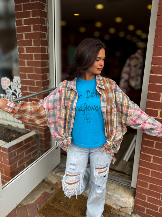 Pink Multi Flannel